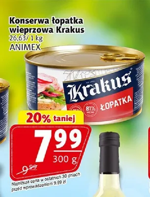 Konserwa łopatka wieprzowa Krakus promocja w Prim Market