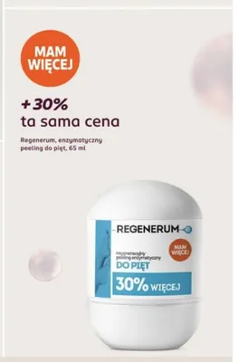 Enzymatyczny peeling do pięt Regenerum promocja w Rossmann