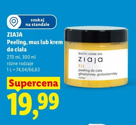Peeling, mus lub krem do ciała promocja w Lidl