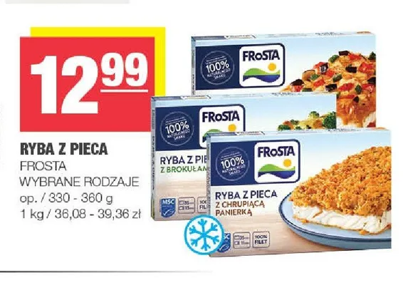 Ryba z pieca z brokułami Frosta promocja w SPAR