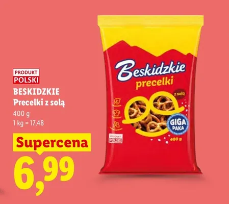 Precelki z solą Beskidzkie promocja w Lidl