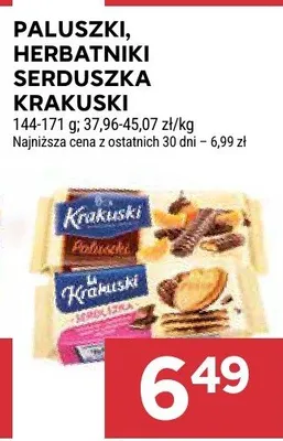 Paluszki, herbatniki, serduszka, krakuski promocja w Stokrotka