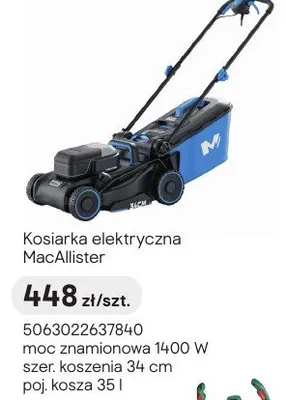 Kosiarka elektryczna MacAllister promocja w Castorama