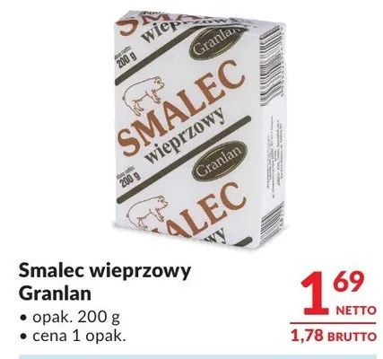 Smalec wieprzowy Granlan promocja w Makro