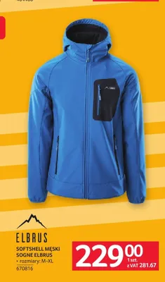 Softshell męski Sogne Elbrus promocja w Selgros