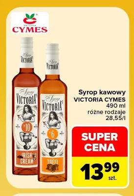 Syrop kawowy Victoria Cymes Toffi promocja w Carrefour Market