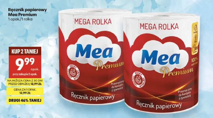 Ręcznik papierowy Mea Premium promocja w Delikatesy Centrum