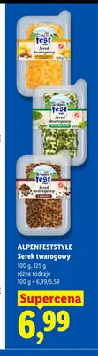 Serek twarogowy Alpenfest Style promocja w Lidl
