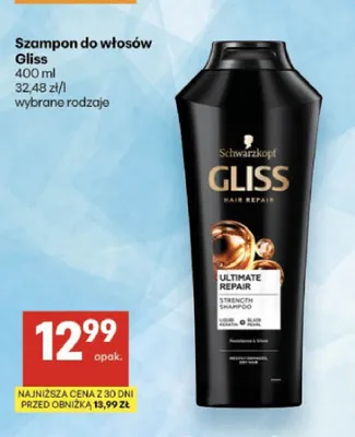 Szampon do włosów Gliss promocja w Delikatesy Centrum