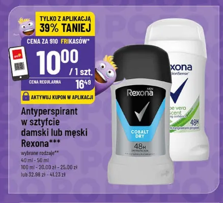 Antyperspirant w sztyfcie męski Rexona promocja w POLOmarket