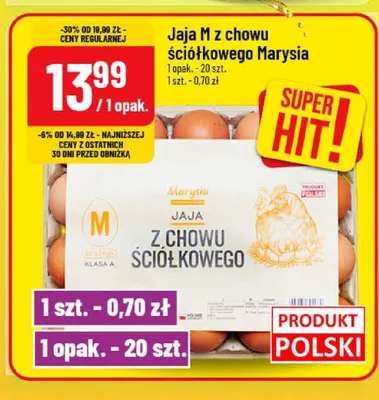 Jaja M z chowu ściółkowego Marysia promocja w POLOmarket