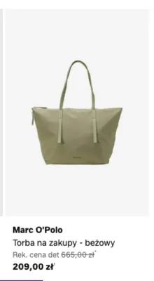 Torba na zakupy Marc O'Polo beżowy promocja w Lounge by Zalando