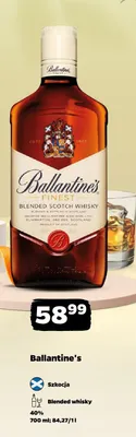 Whisky Ballantine's Finest Blended Scotch Whisky promocja w Netto