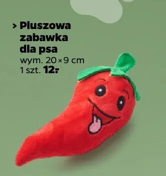 Pluszowa zabawka dla psa papryka promocja w Netto