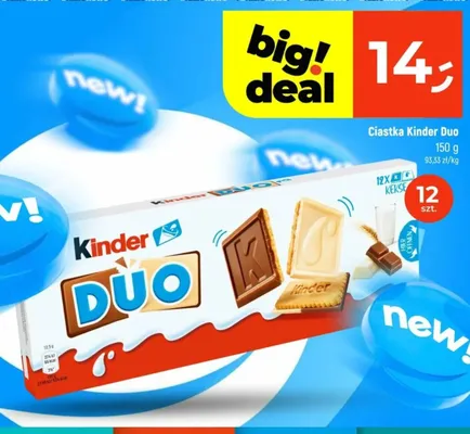 Ciastka Kinder Duo promocja w Dealz