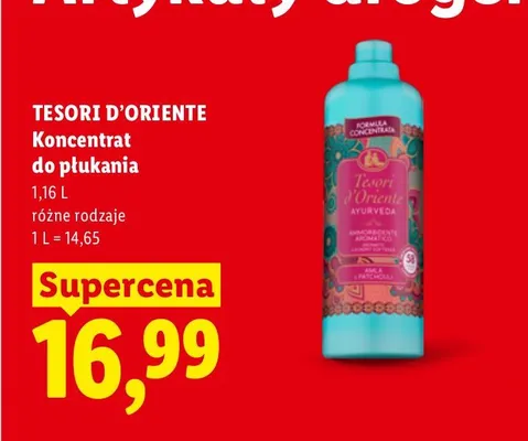Koncentrat do płukania Tesori d'Oriente promocja w Lidl