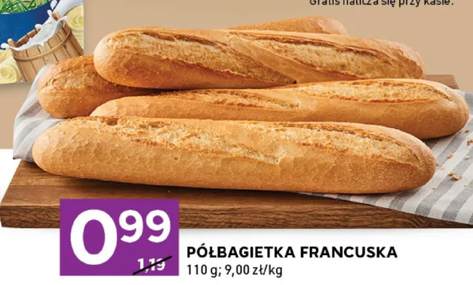 Półbagietka francuska promocja w Stokrotka