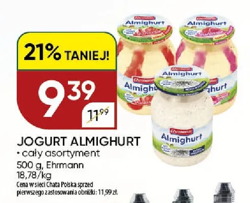 Jogurt Almighurt Ehrmann promocja w Chata Polska