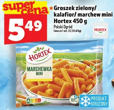 Groszek zielony/kalafior/marchew mini Hortex 450 g promocja w TOPAZ
