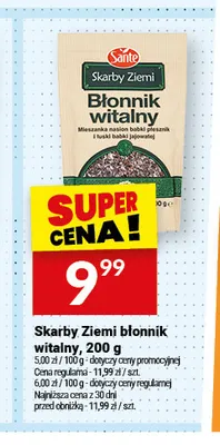 Błonnik witalny Skarby Ziemi Sante promocja w Twój Market