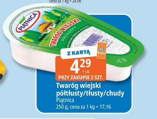 Twaróg wiejski chudy Piątnica promocja w Leclerc