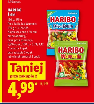 Żelki Wummis Haribo promocja w Lidl