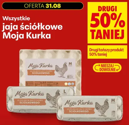 Jajka kurze ściółkowe Moja Kurka L promocja w Biedronka