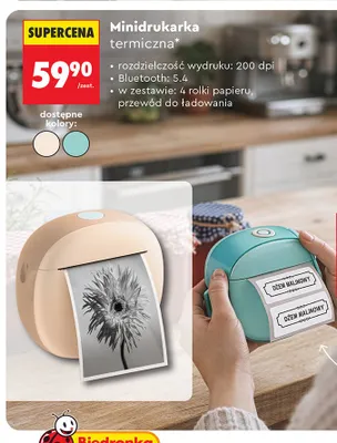 Minidrukarka termiczna promocja w Biedronka