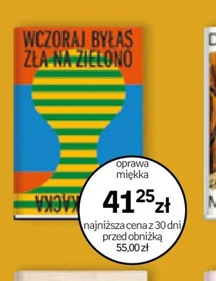 Książka Wczoraj byłaś zła na zielono oprawa miękka promocja w Empik