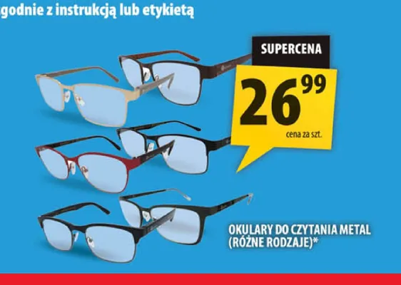 Okulary do czytania Metal promocja w Arhelan