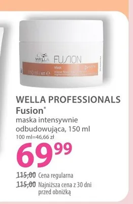 Maska do włosów WELLA PROFESSIONALS Fusion intensywnie odbudowująca promocja w Hebe