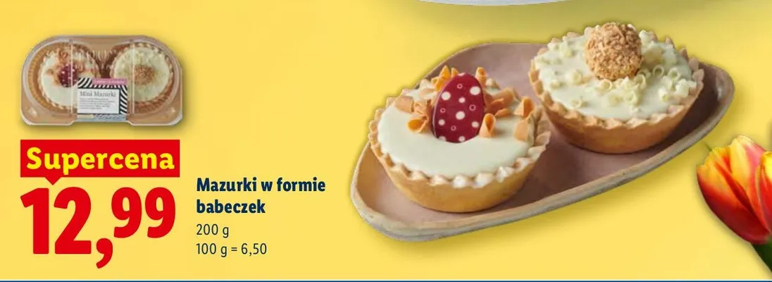 Mazurki w formie babeczek promocja w Lidl