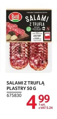 Salami z truflą w plastrach Bell promocja w Selgros