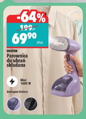 Parownica do ubrań Hoffen promocja w Biedronka Home