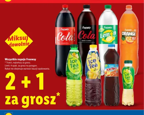 Napój Freeway Ice Tea Green promocja w Lidl