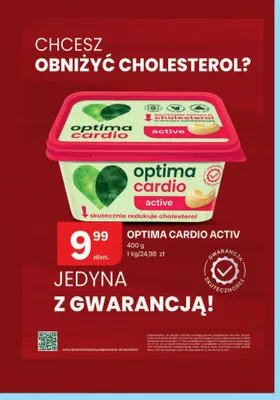 Margaryna Optima Cardio Activ promocja w Chorten