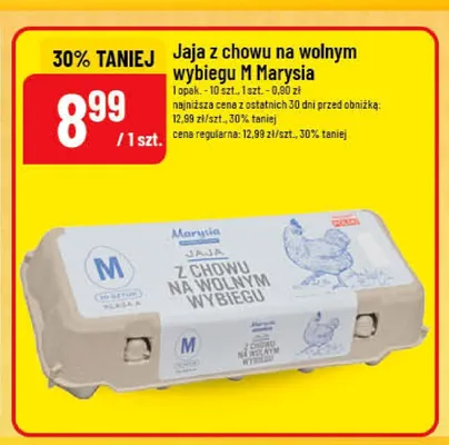 Jaja z chowu na wolnym wybiegu M Marysia promocja w POLOmarket