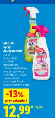 Spray do czyszczenia Meglio Odtłuszczacz promocja w Lidl