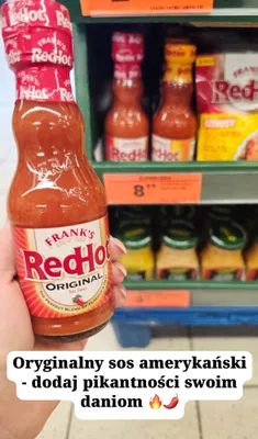 Sos chili RedHot Original promocja w Biedronka