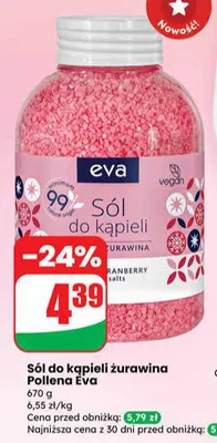 Sól do kąpieli żurawina promocja w Dino