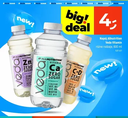 Napój Allnutrition Veda Vitamin Ca Zero Sugar Strength promocja w Dealz