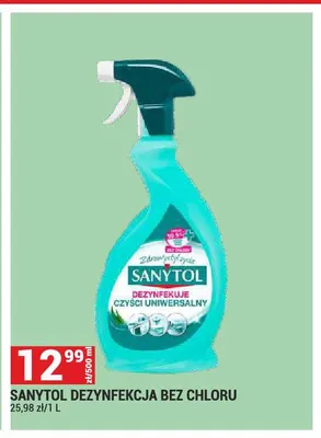 Dezynfekcja bez chloru Sanytol promocja w Merkury Market