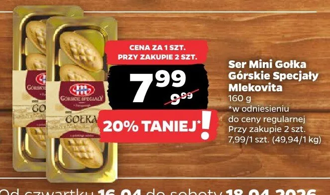 Ser Mini Golka Górskie Specjały promocja w Netto