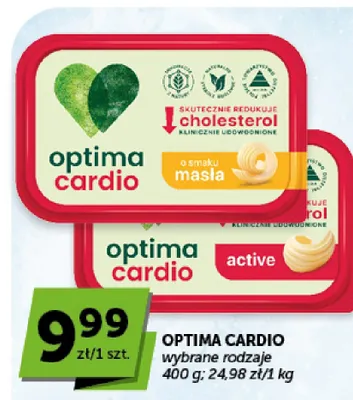 Margaryna Optima Cardio Active promocja w Euro Sklep