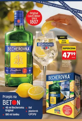 Likier Becherovka + kieliszek promocja w Biedronka