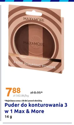 Puder do konturowania 3 w 1 Max & More promocja w Action