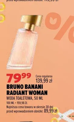 Woda toaletowa Bruno Banani Radiant Woman promocja w Drogerie Natura