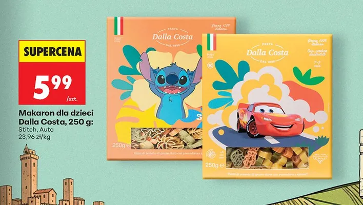Makaron dla dzieci Stitch promocja w Biedronka