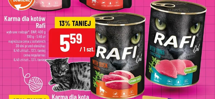 Karma dla kotów wybrane rodzaje promocja w POLOmarket