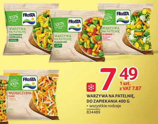 Warzywa na patelnię ulubione FRoSTA promocja w Selgros